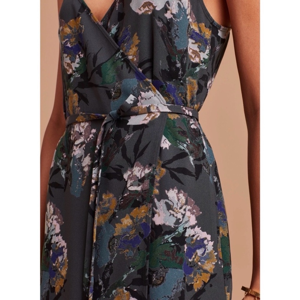 Aritzia Wilfred Floral Wrap Midi Dress - Sz XS - Picture 2 of 16